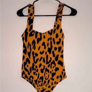 Show Me Your MuMu Dory Bodysuit in Paige’s Leopard